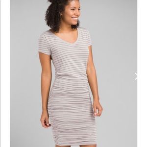 White striped PrAna dress